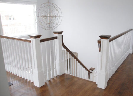 open stair and handrail